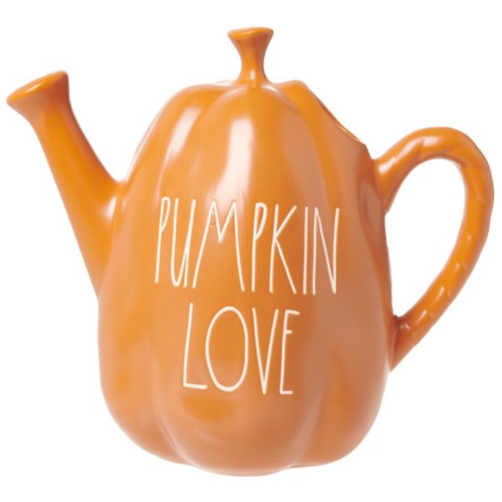 . Rae Dunn Fall Orange Pumpkin Watering Can Home Decor - Picture 6 of 15